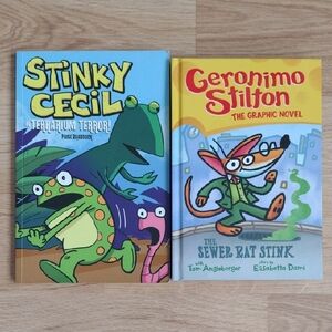 Stinky Cecily Terrarium Terror & Geronimo Stilton Sewer Rat Stink Graphic Novel